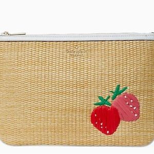 Kate Spade Strawberry Straw Pouch